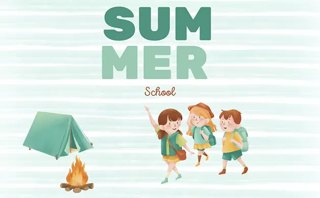 Ilustración Summer School Colegio Alfinach